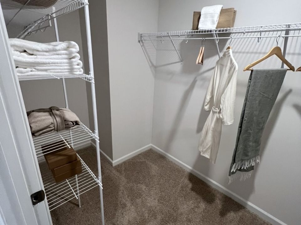 Hayden model: walk-in closet